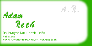 adam neth business card