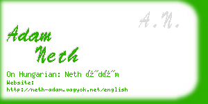 adam neth business card